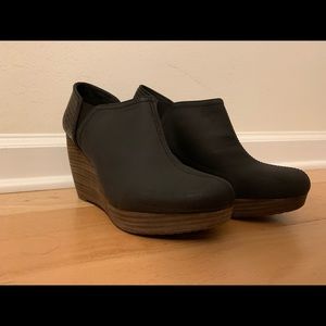 Dr Scholls Harlow bootie memory foam wedges